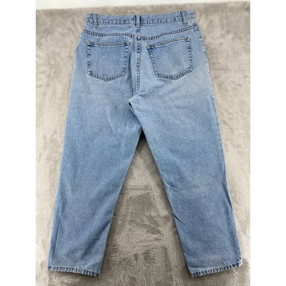 Vintage 90s Old Navy Light Wash Baggy Relaxed Fit Jeans Men’s 34x30